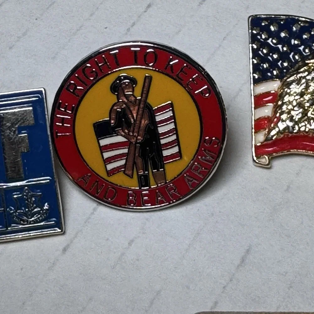VTG Lapel Pins US Military MAGA NRA AIR FORCE FIDF WWP USA 9-11 Liberty Patriot+